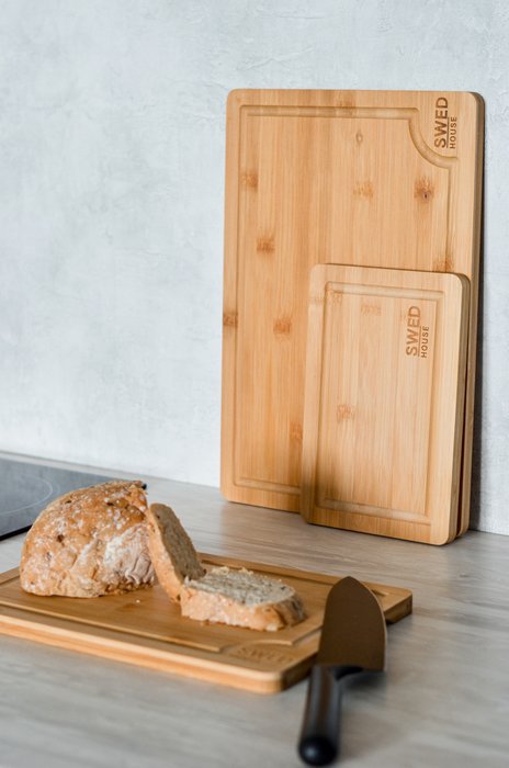 Набор из трех разделочных досок Bamboo Cutting Board бежевого цвета - купить Разделочные доски по цене 2117.0