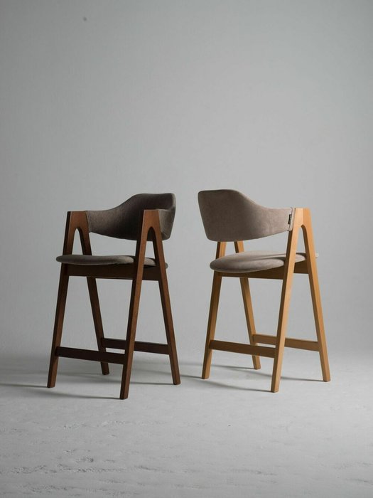 Полубарный стул Белфаст бежево-серого цвета - купить Барные стулья по цене 20000.0