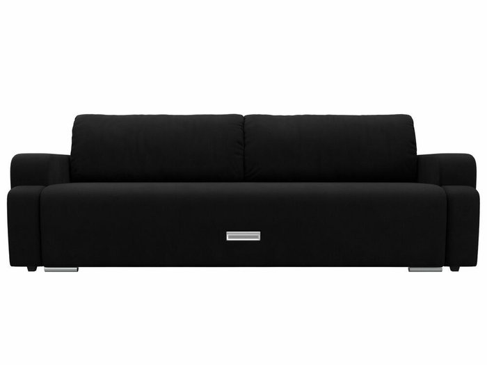 Прямой диван-кровать Ника черного цвета - купить Прямые диваны по цене 40999.0