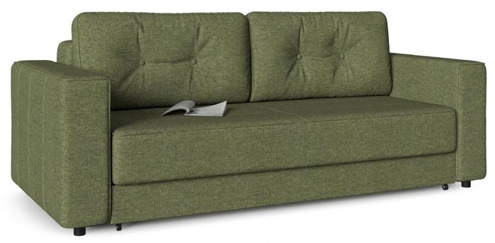 Диван-кровать прямой Принстон (Менли) 03 зеленого цвета