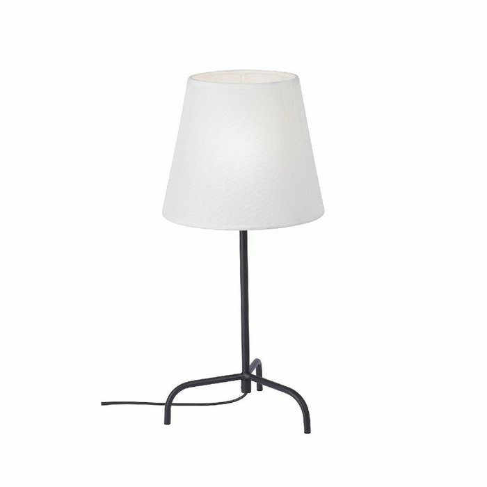 Настольная лампа V2992-1/1L (ткань, цвет белый)