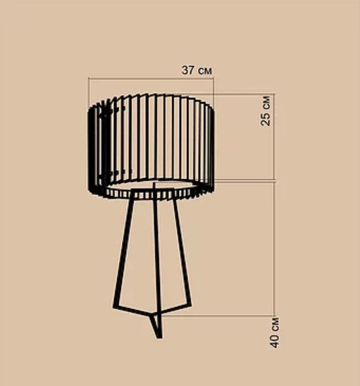 Настольная лампа Ротор из дуба черного цвета - купить Настольные лампы по цене 28500.0