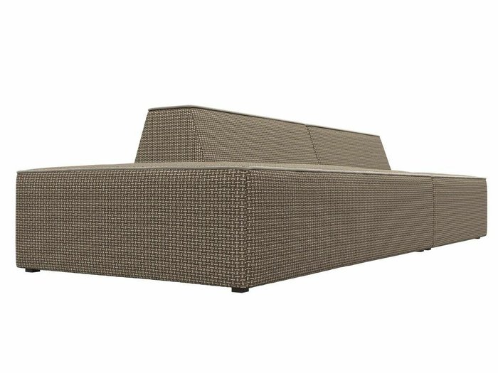 Прямой модульный диван Монс Модерн бежево-коричневого цвета левый - лучшие Прямые диваны в INMYROOM