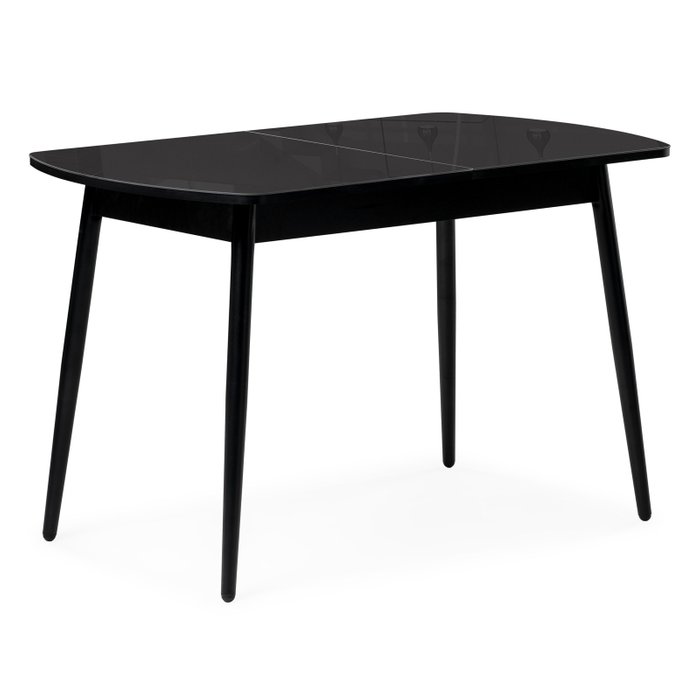 Раздвижной обеденный стол Бейкер черного цвета