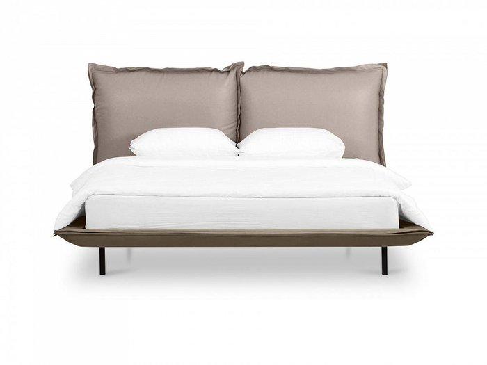 Кровать Barcelona 160х200 серо-коричневого цвета - лучшие Кровати для спальни в INMYROOM
