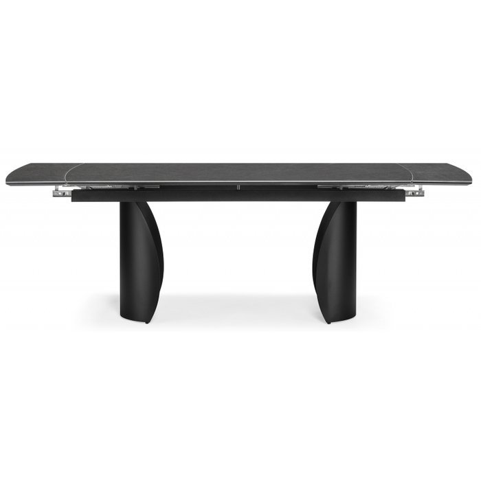 Раздвижной обеденный стол Готланд темно-серого цвета - лучшие Обеденные столы в INMYROOM