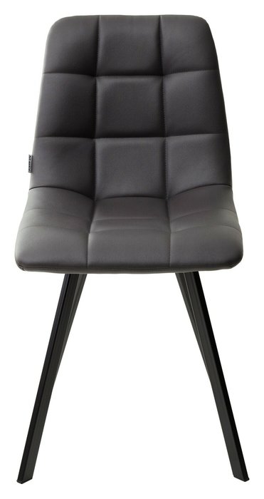 Стул Chilli Square темно-серого цвета (экокожа) - купить Обеденные стулья по цене 4950.0