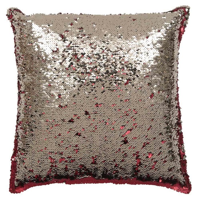 Подушка с пайетками красного цвета - лучшие Декоративные подушки в INMYROOM