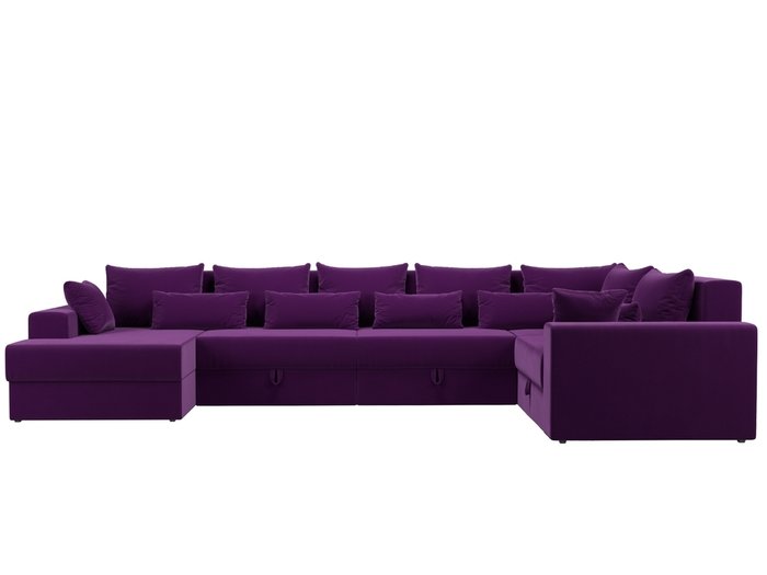 Угловой диван-кровать Мэдисон фиолетового цвета - купить Угловые диваны по цене 81990.0