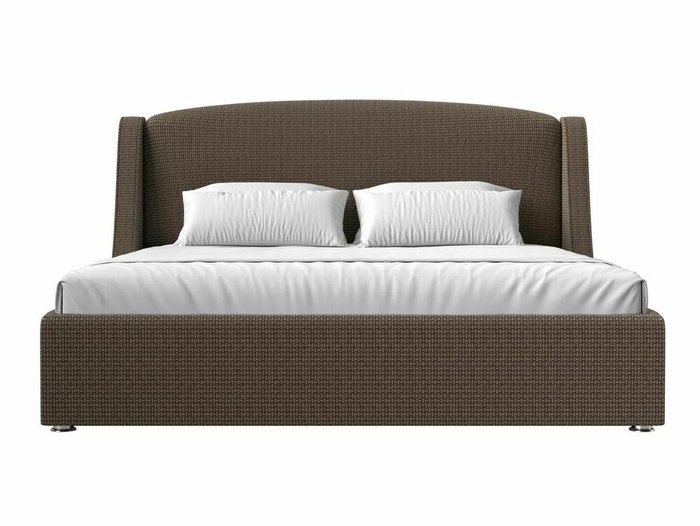 Кровать Лотос 200х200 бежево-коричневого цвета с подъемным механизмом - купить Кровати для спальни по цене 90999.0