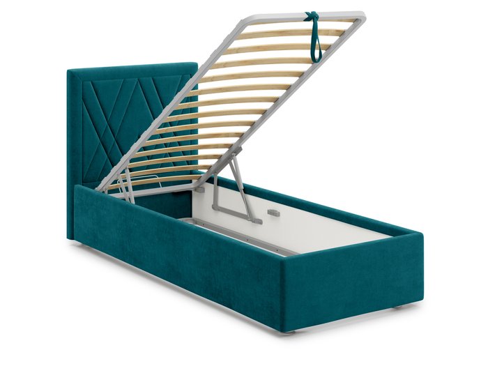 Кровать Premium Milana 2 90х200 зеленого цвета с подъемным механизмом - лучшие Кровати для спальни в INMYROOM