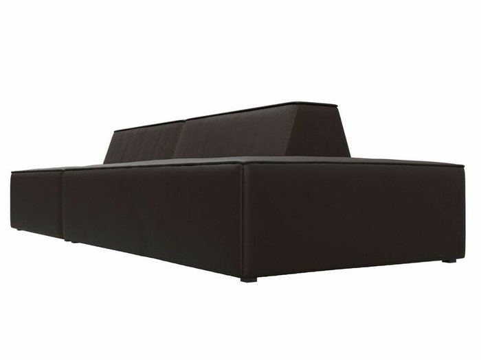 Прямой модульный диван Монс Модерн бежевого цвета (экокожа) правый - лучшие Прямые диваны в INMYROOM