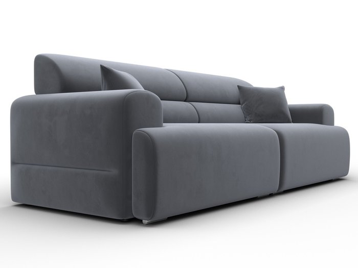 Диван Лига-109 серого цвета - лучшие Прямые диваны в INMYROOM