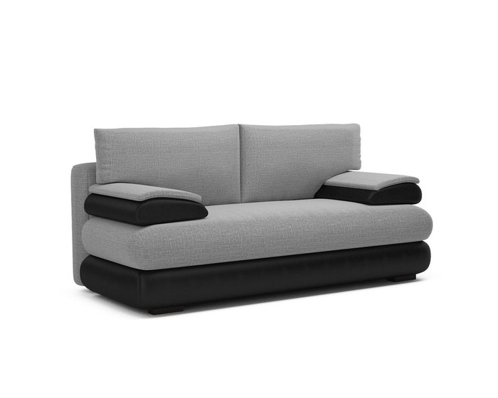 Прямой диван-кровать Фиджи серого цвета