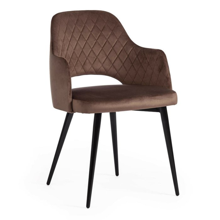 Комплект из четырех стульев Valkyria коричневого цвета - купить Обеденные стулья по цене 26560.0