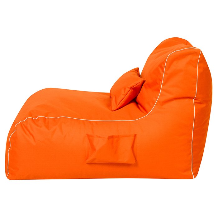 Кресло Лежак оранжевого цвета - купить Бескаркасная мебель по цене 5390.0