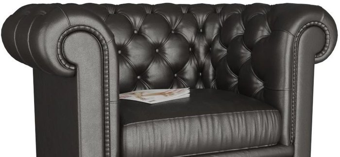 Кресло Честер черного цвета - лучшие Интерьерные кресла в INMYROOM