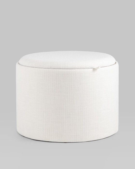 Пуф-столик Хюгге L белого цвета с ящиком - купить Пуфы по цене 10990.0