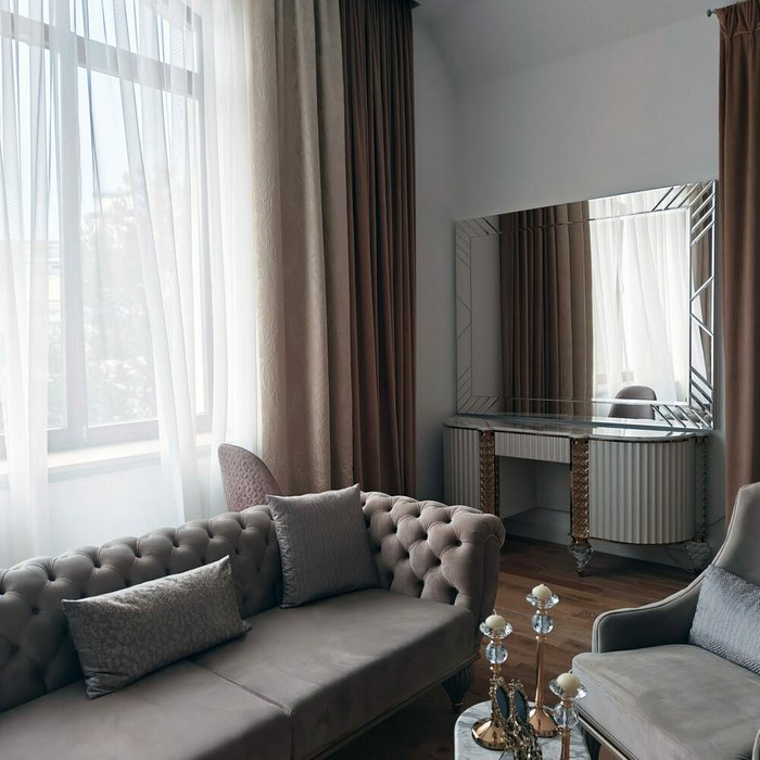 Настенное зеркало Emerald 150х190 серого цвета - лучшие Настенные зеркала в INMYROOM