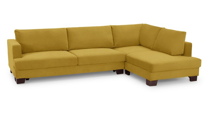 Угловой диван-кровать Марсель желтого цвета - купить Угловые диваны по цене 116200.0