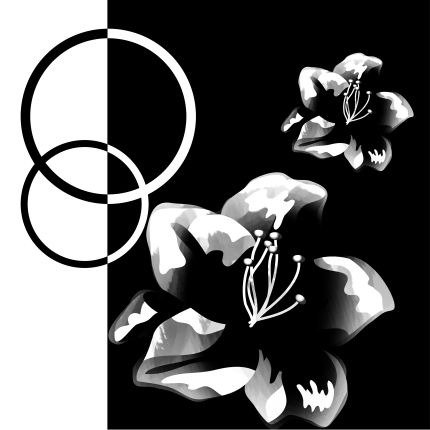 Модульная картина от дизайнера "Цветочная графика" - лучшие Принты в INMYROOM Модульная картина от дизайнера "Цветочная графика" - лучшие Принты в INMYROOM