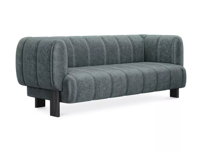 Диван Cassis темно-зеленого цвета с черными ножками