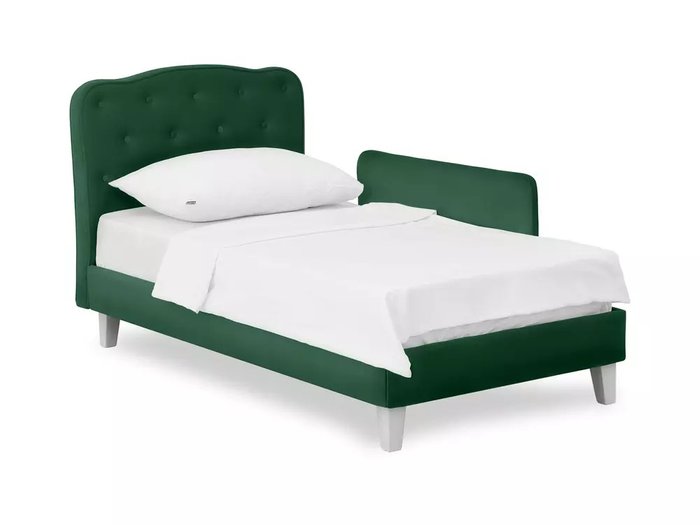 Кровать Candy 80х160 зеленого цвета - купить Одноярусные кроватки по цене 37300.0