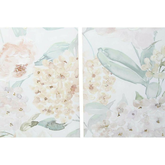 Картина Цветы 55 x 3 x 135 cm Shabby Chic (3 Предметы) - лучшие Картины в INMYROOM
