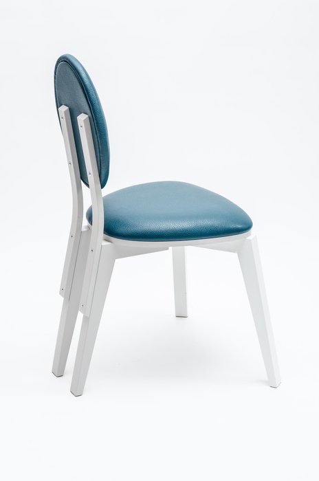 Стул Ellipse сине-белого цвета - лучшие Обеденные стулья в INMYROOM