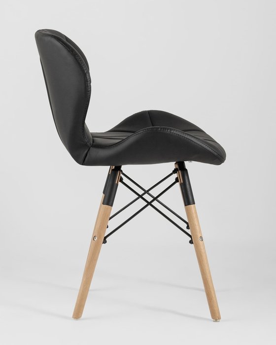 Стул Бон экокожа черного цвета - лучшие Обеденные стулья в INMYROOM