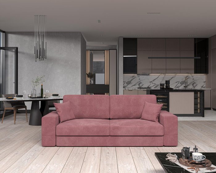 Диван-кровать Lagom 2 розового цвета - лучшие Прямые диваны в INMYROOM