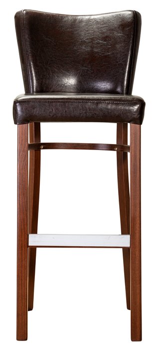 Барный стул Бергамо Люкс Brown темно-коричневого цвета - купить Барные стулья по цене 11480.0