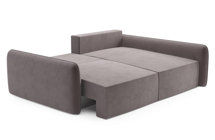 Угловой диван-кровать Софт коричневого цвета правый - лучшие Угловые диваны в INMYROOM