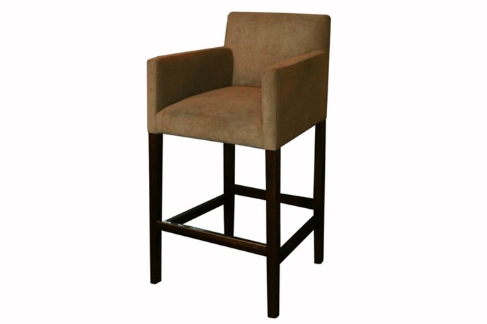 Барный стул Strada в обивке коричневого цвета - купить Барные стулья по цене 28820.0
