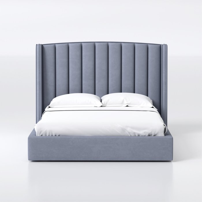 Кровать Lambro 180х200 серого цвета с подъемным механизмом - купить Кровати для спальни по цене 63600.0