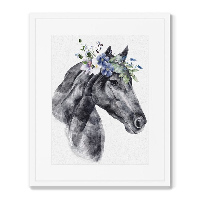 Репродукция картины в раме Graceful horse - купить Картины по цене 8199.0