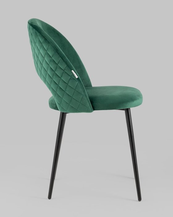 Стул Меган New зеленого цвета с ромбами  - лучшие Обеденные стулья в INMYROOM