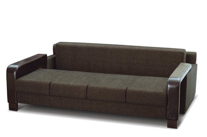Диван-кровать Келли серо-коричневого цвета - купить Прямые диваны по цене 78760.0