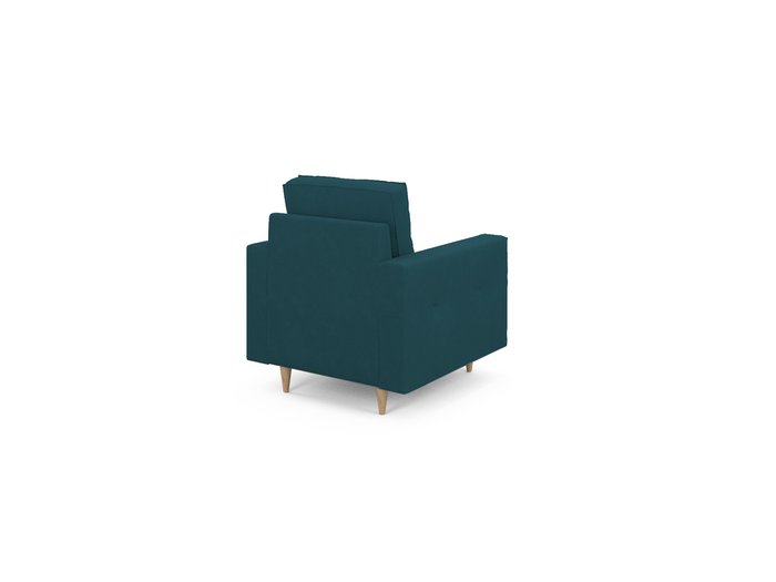 Кресло Oтто сине-зеленого цвета - лучшие Интерьерные кресла в INMYROOM