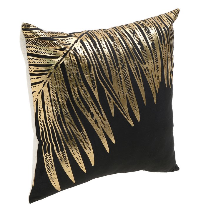 Декоративная подушка с золотым рисунком