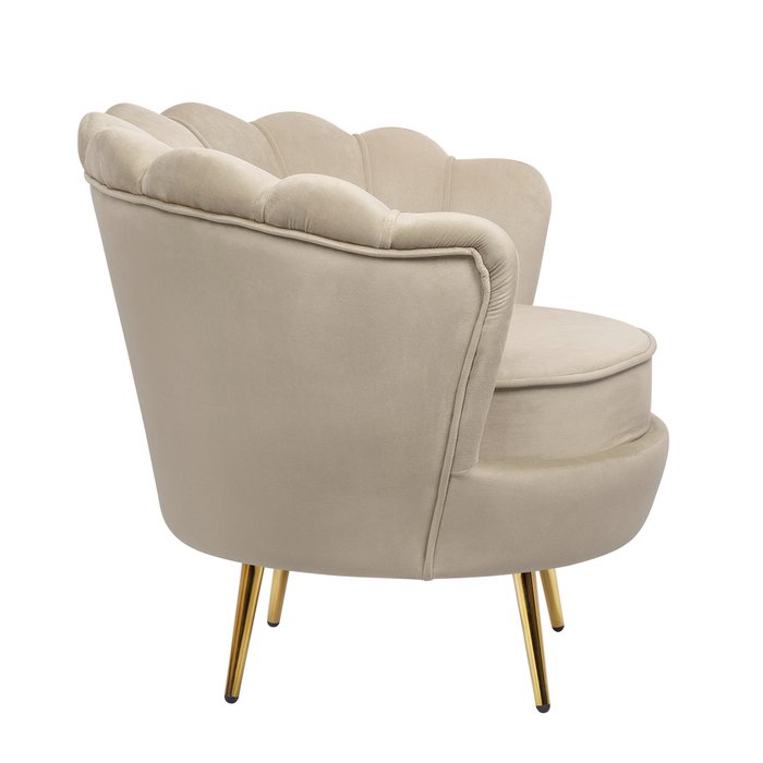 Кресло Pearl бежевого цвета - лучшие Интерьерные кресла в INMYROOM