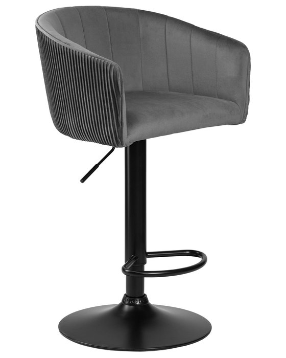 Стул барный Darcy Shiny серо-черного цвета - купить Барные стулья по цене 9310.0