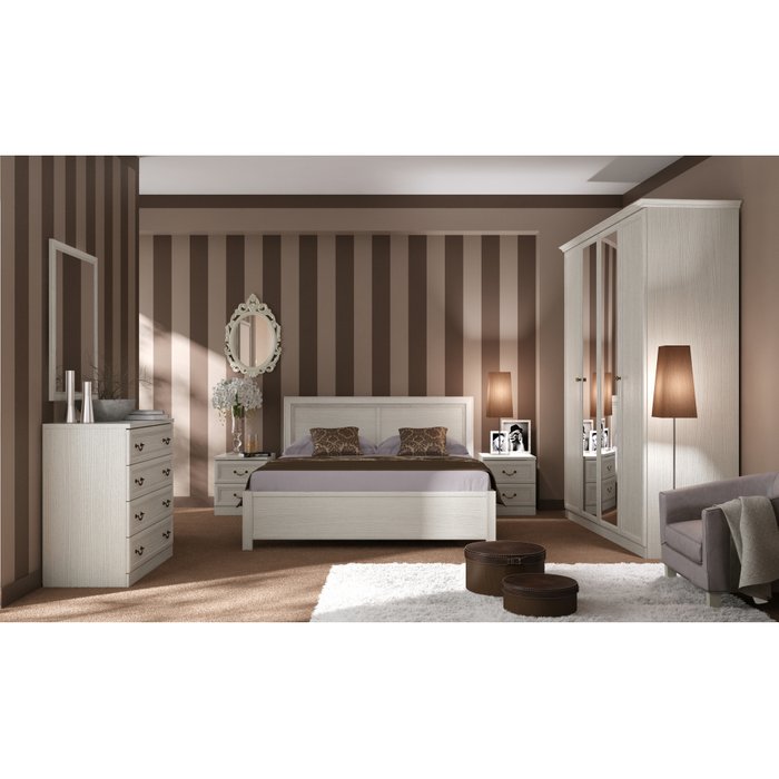 Кровать Camilla 160х200 бежевого цвета без подъемного механизма - купить Кровати для спальни по цене 28540.0