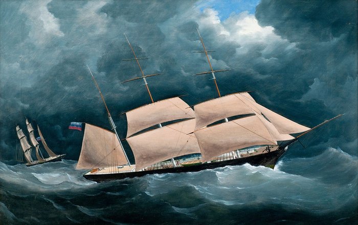 Репродукция картины на холсте Captain's Painting
