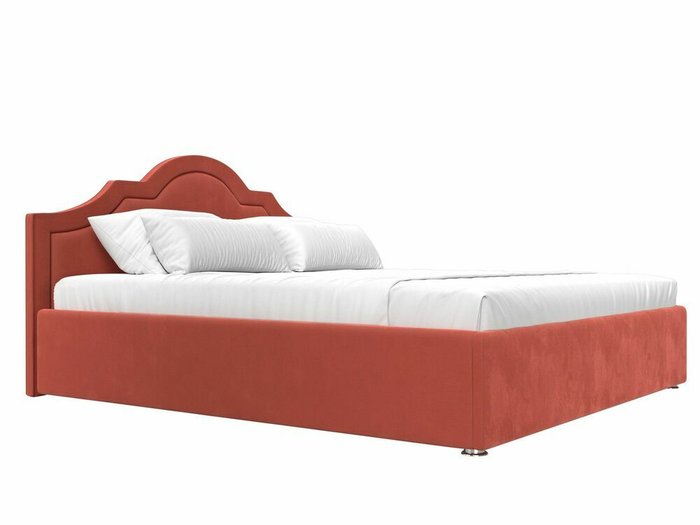 Кровать Афина 200х200 кораллового цвета с подъемным механизмом - лучшие Кровати для спальни в INMYROOM