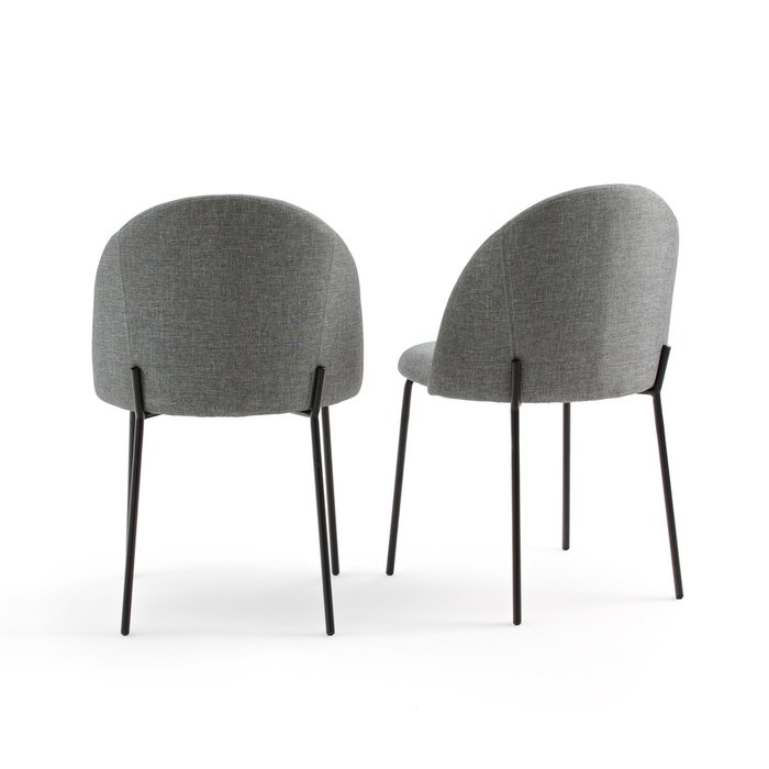 Комплект из двух стульев Nordie серого цвета - купить Обеденные стулья по цене 18114.0