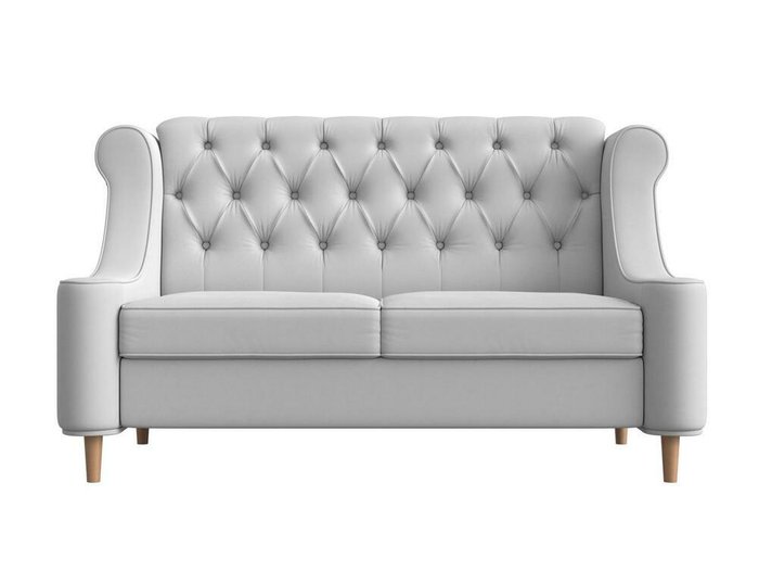 Прямой диван Бронкс белого цвета (экокожа) - купить Прямые диваны по цене 39999.0