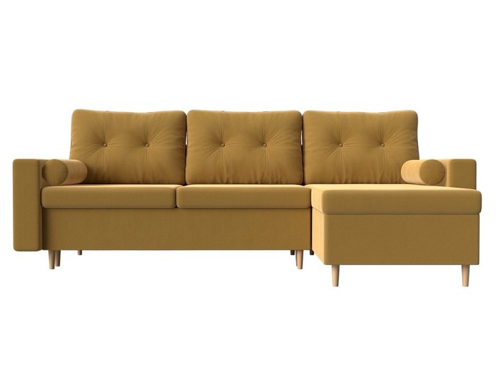 Угловой диван-кровать Белфаст желтого цвета правый угол - купить Угловые диваны по цене 49999.0
