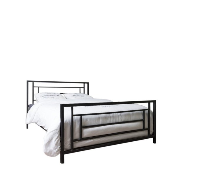 Кровать Орландо 180х200 черного цвета - купить Кровати для спальни по цене 32990.0