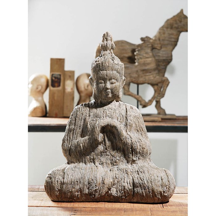 Фигурка Будда бежевого цвета - лучшие Фигуры и статуэтки в INMYROOM